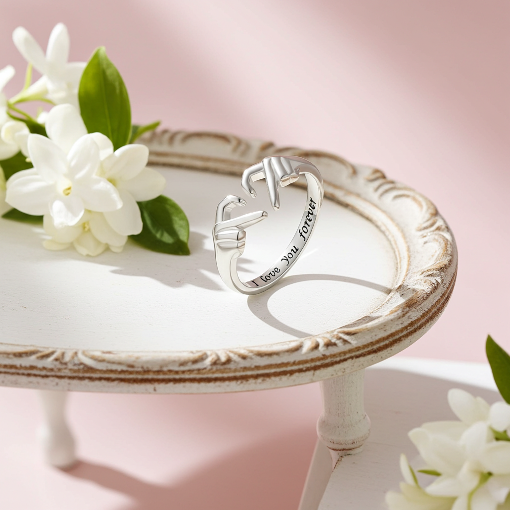 Anello di Coppia “I Love You Forever” | Gesto Romantico Aperto - LoveDrop