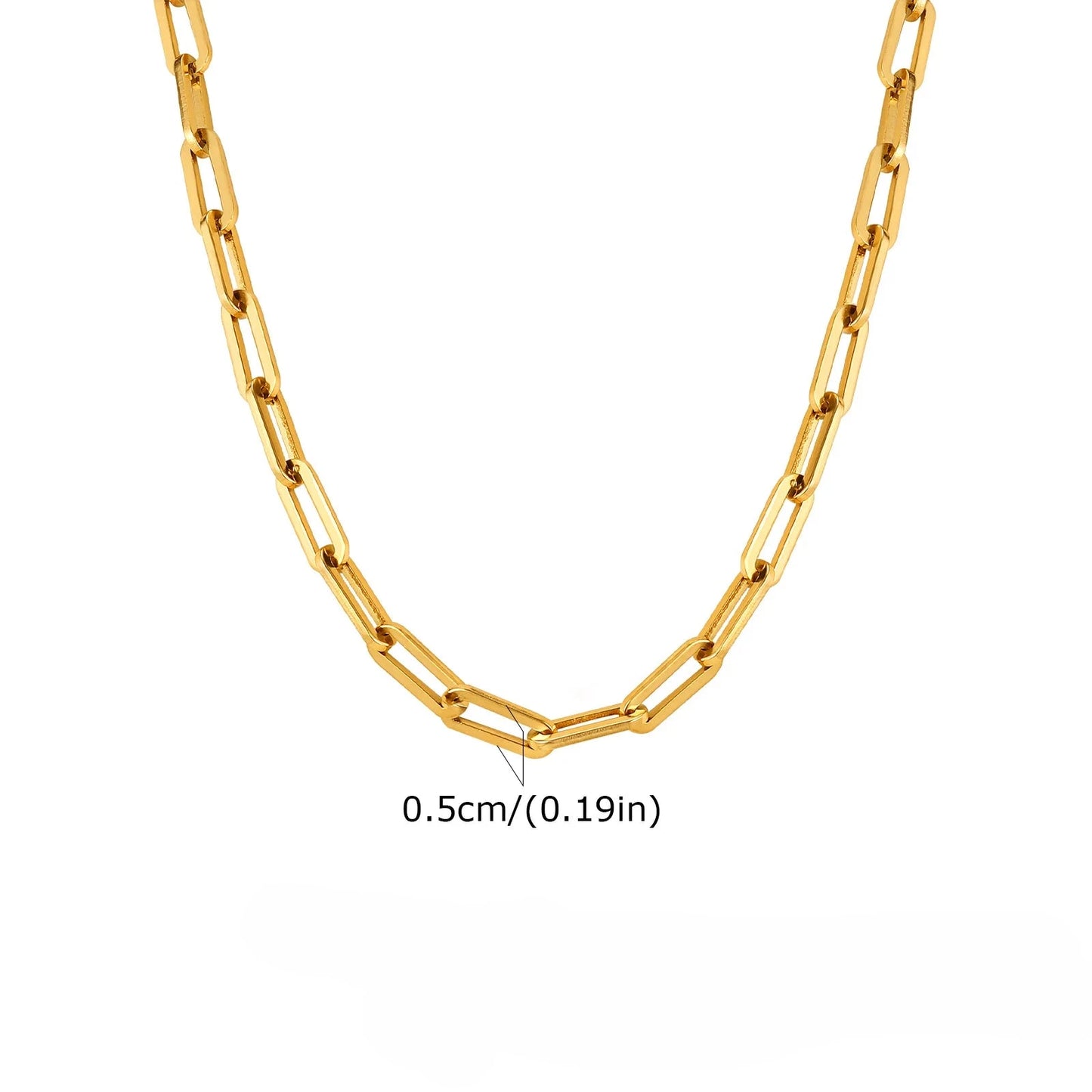 Collana Paperclip 5mm Acciaio Inossidabile – Layering Trendy 2025 | LoveDrop - LoveDrop