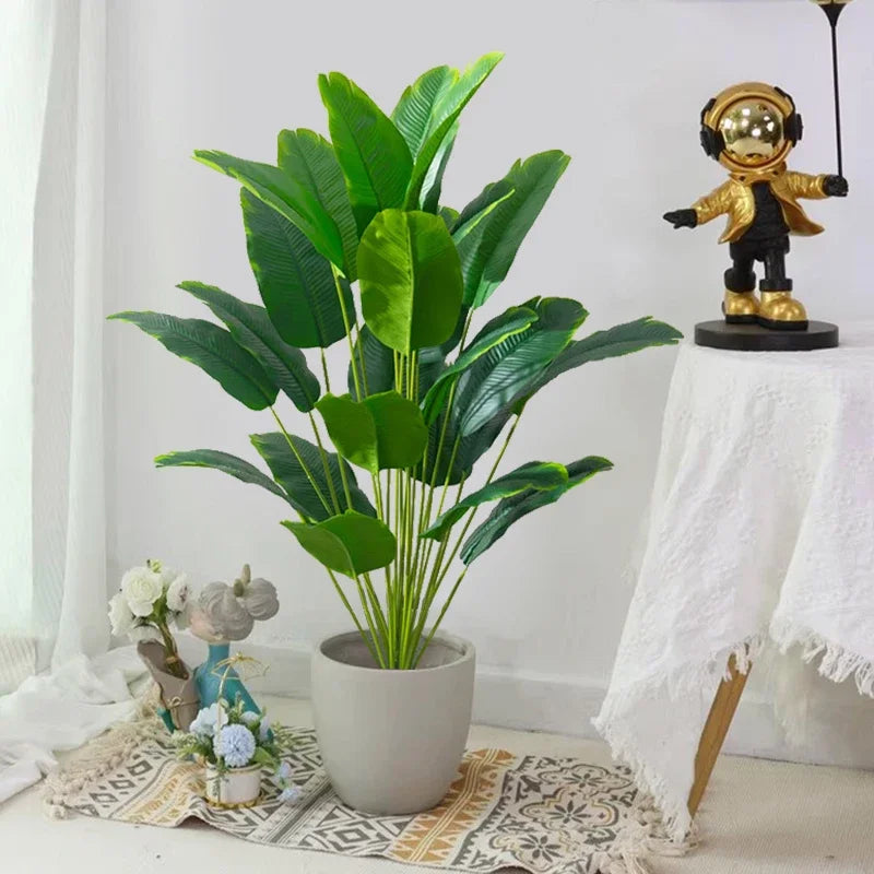 Pianta Artificiale Palma Tropicale Monstera – Decorazione Realistica per Casa e Ufficio