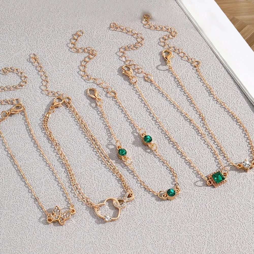 Set Bracciali Vintage 5 Pezzi – Brillanti, Infinity & Geometrici | Regalo Elegante