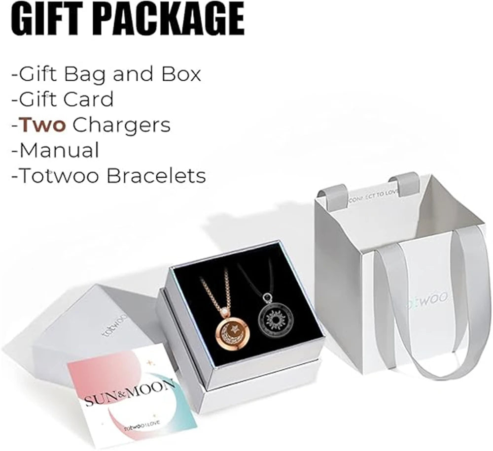 Collane Sun & Moon Touch • Lunga Distanza • Vibrazione & Luce | LoveDrop™ Italia