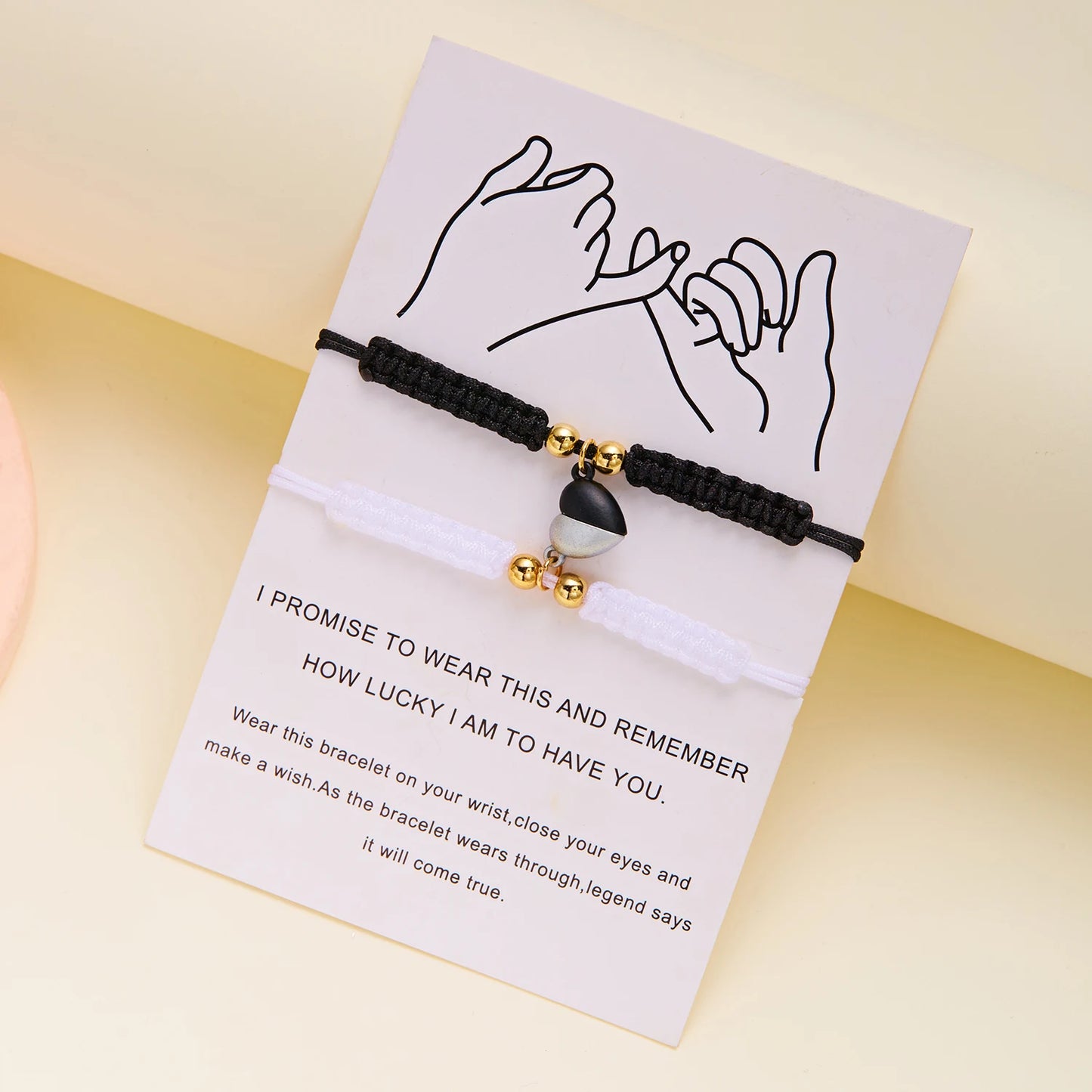 Bracciali Portafortuna Rossi – Cuore Magnetico Intrecciato Coppia