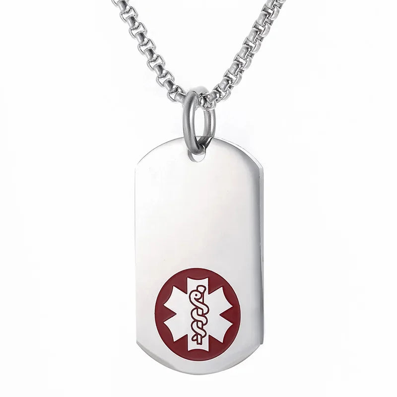 Collana Medical Alert ID • QR Code ICE Personalizzato • Acciaio | LoveDrop™ Italia