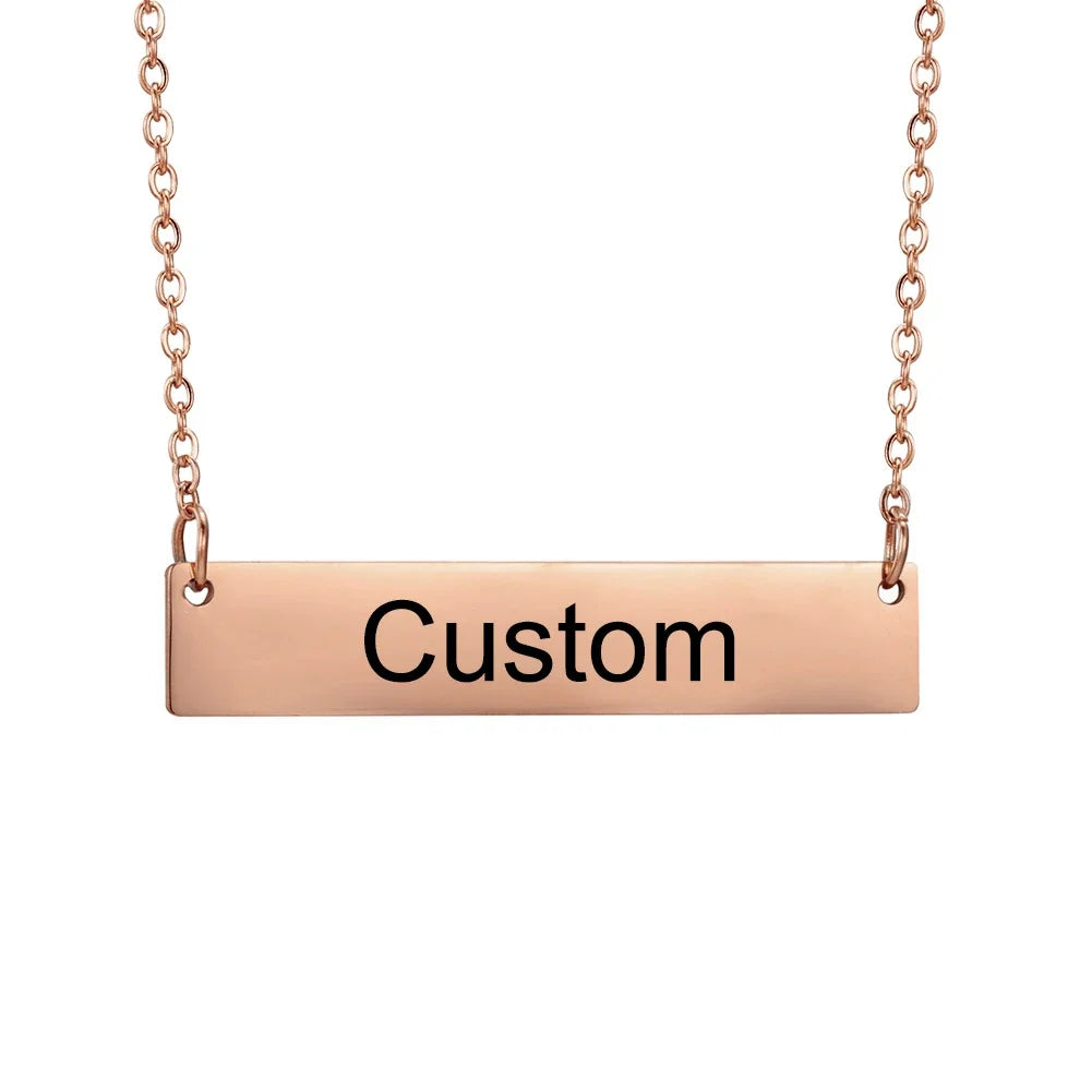 Collana Minimalista Personalizzata • Nome / Coordinate / Data • Acciaio Inossidabile | LoveDrop™ Italia