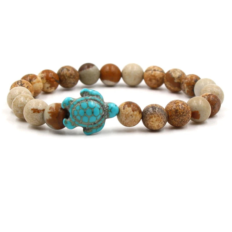 Bracciale Sea Turtle in Pietra Naturale – Beach Edition