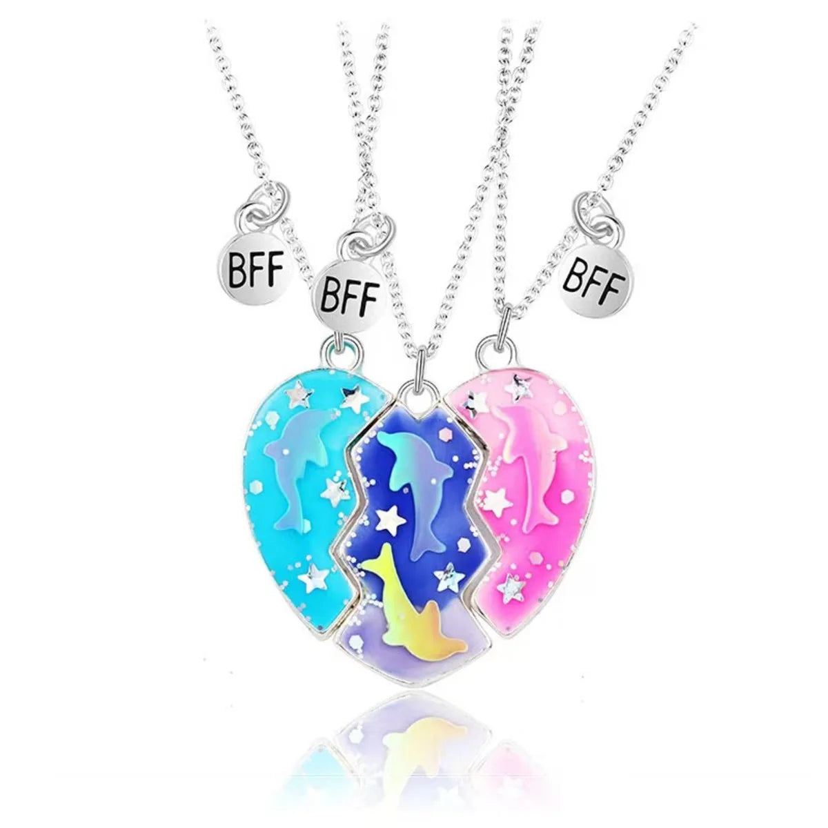 Collana Magnetica Best Friends | Cuore Luminoso a 3 Parti – Legame Inseparabile 2025