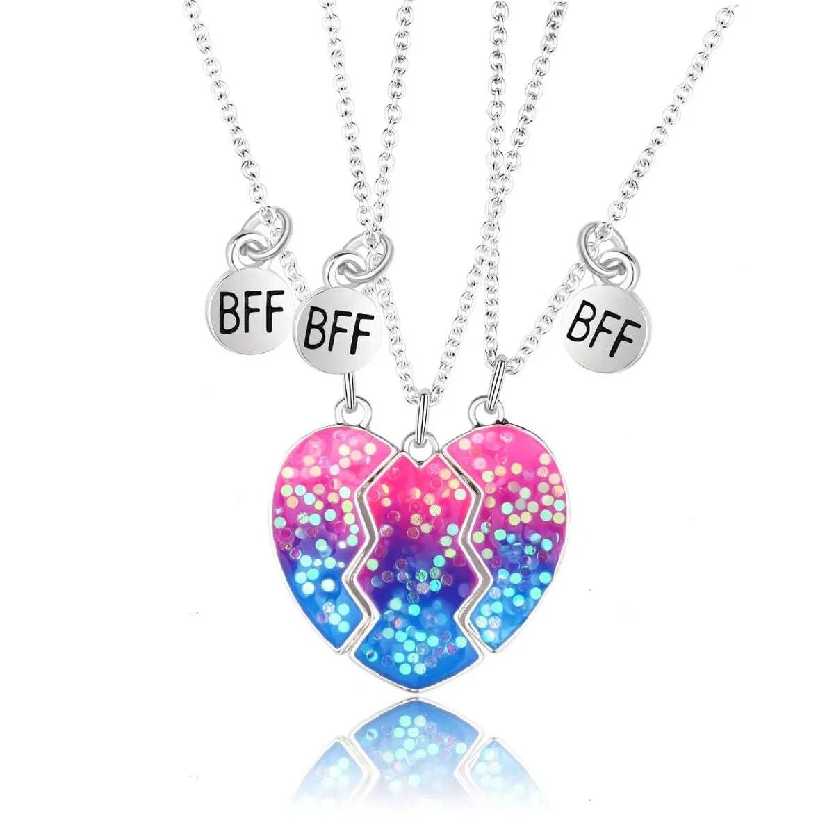 Collana Magnetica Best Friends | Cuore Luminoso a 3 Parti – Legame Inseparabile 2025
