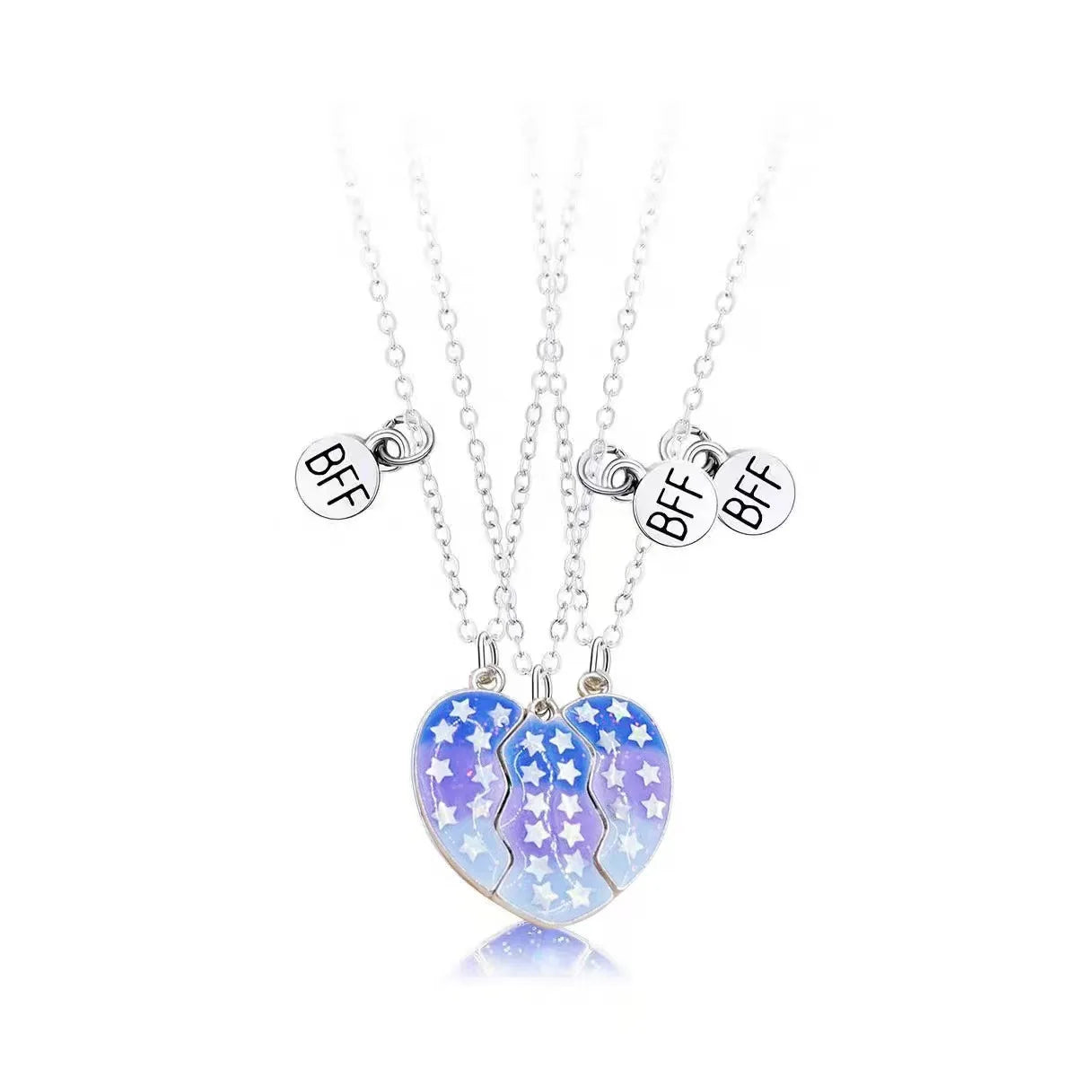 Collana Magnetica Best Friends | Cuore Luminoso a 3 Parti – Legame Inseparabile 2025