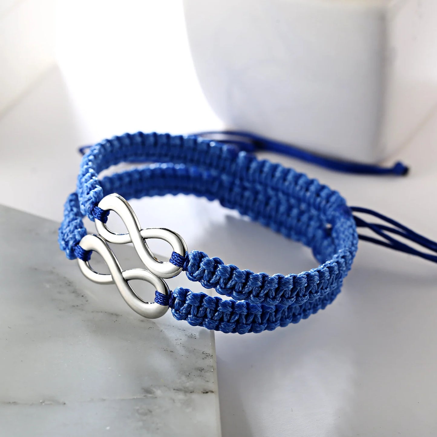 Set Bracciali Intrecciati 2 Pezzi – Infinity Love Handmade