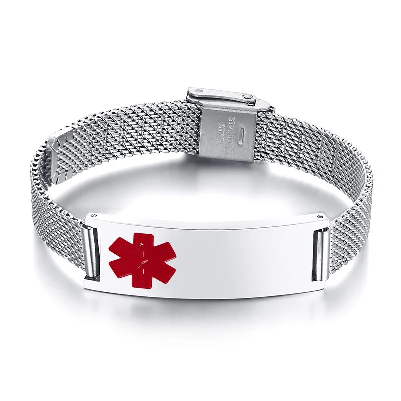 Bracciale Personalizzato – Mesh in Acciaio Regolabile