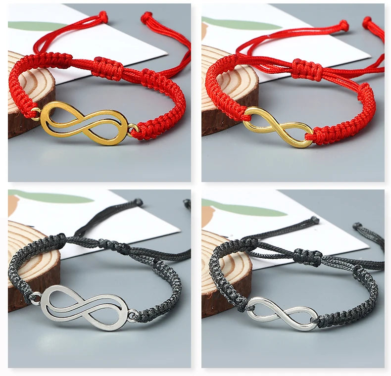 Bracciale Intrecciato Handmade – Simbolo Infinito Regolabile