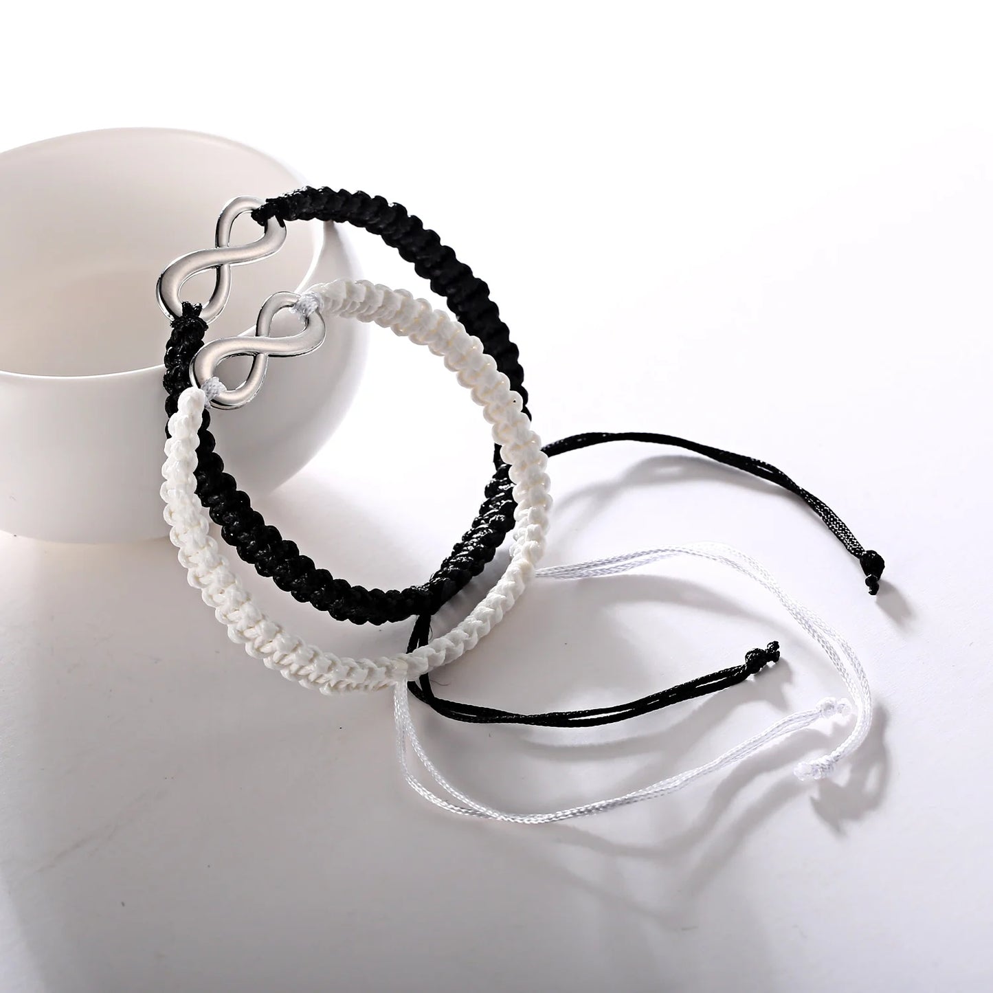Set Bracciali Intrecciati 2 Pezzi – Infinity Love Handmade