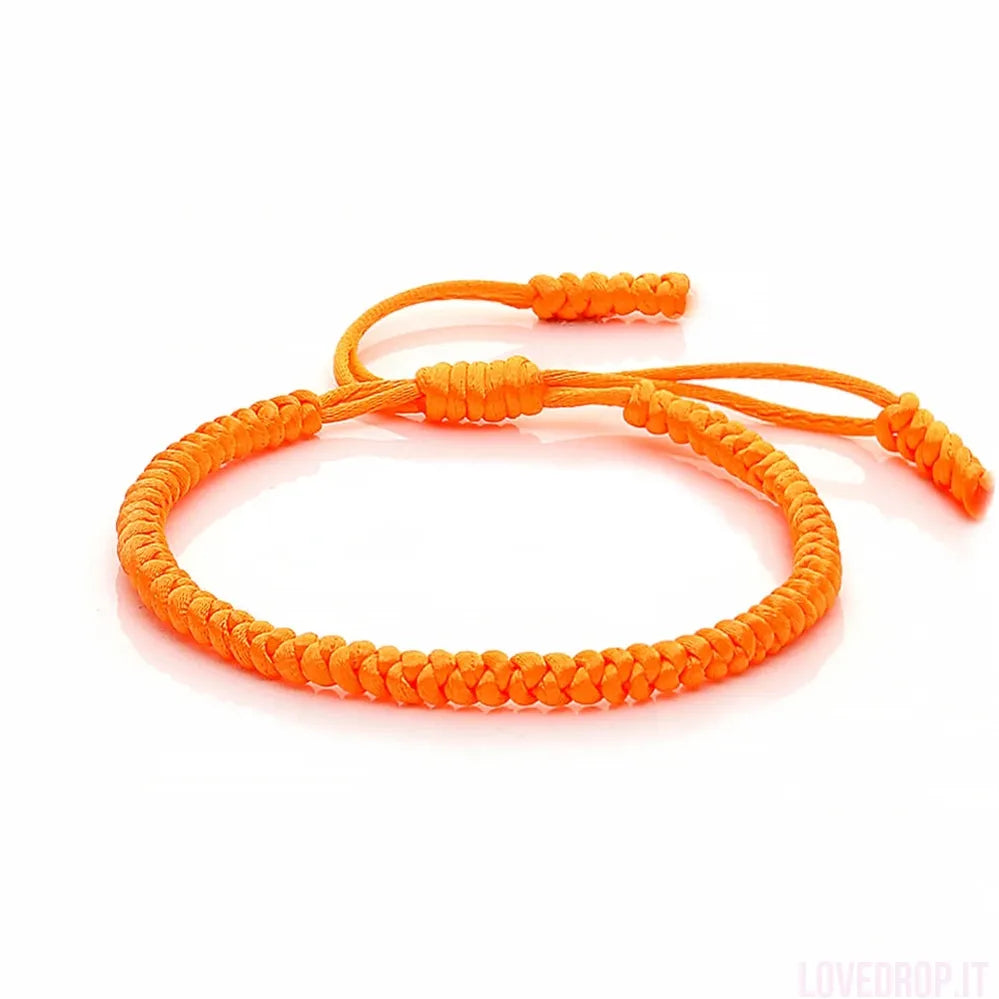 Bracciale Nodo Fortunato Multicolor – Intrecciato a Mano Regolabile
