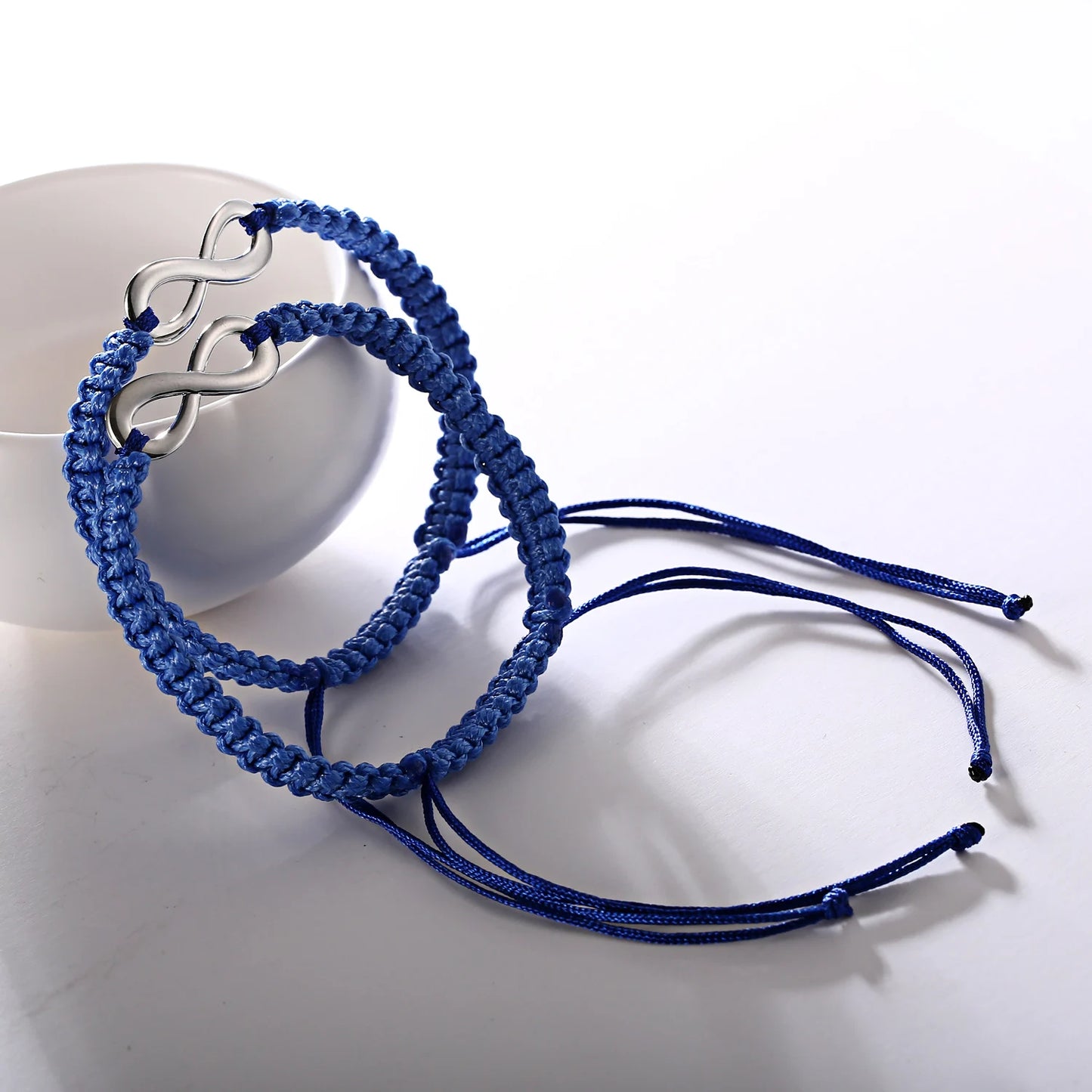 Set Bracciali Intrecciati 2 Pezzi – Infinity Love Handmade