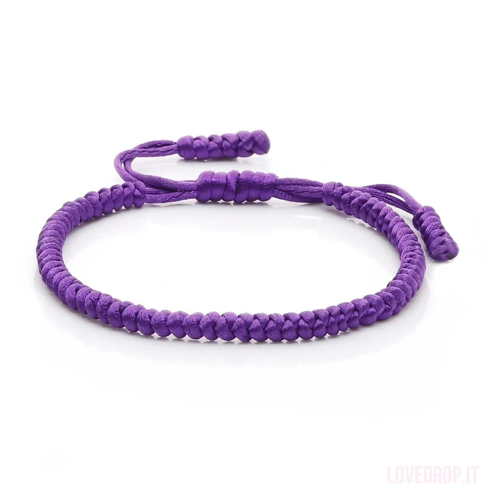 Bracciale Nodo Fortunato Multicolor – Intrecciato a Mano Regolabile