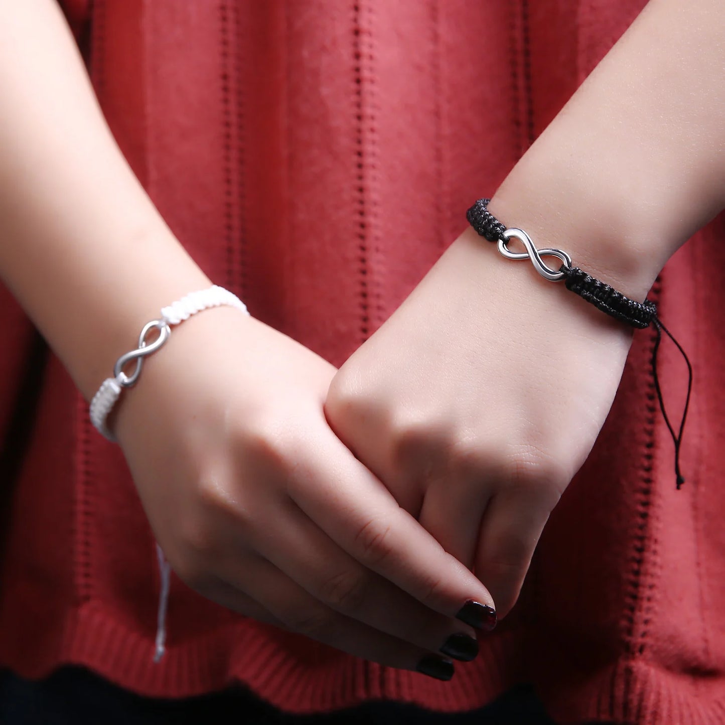 Set Bracciali Intrecciati 2 Pezzi – Infinity Love Handmade