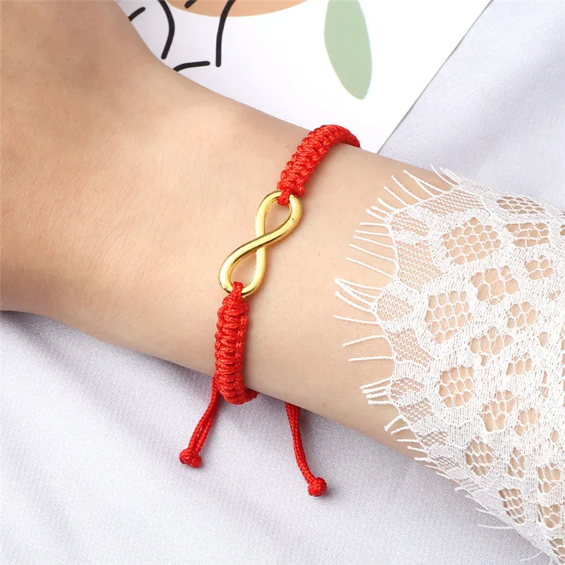 Bracciale Intrecciato Handmade con Charm Infinito – Regolabile