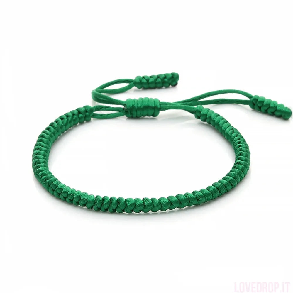 Bracciale Nodo Fortunato Multicolor – Intrecciato a Mano Regolabile