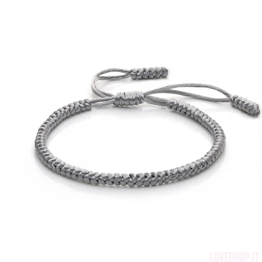 Bracciale Nodo Fortunato Multicolor – Intrecciato a Mano Regolabile