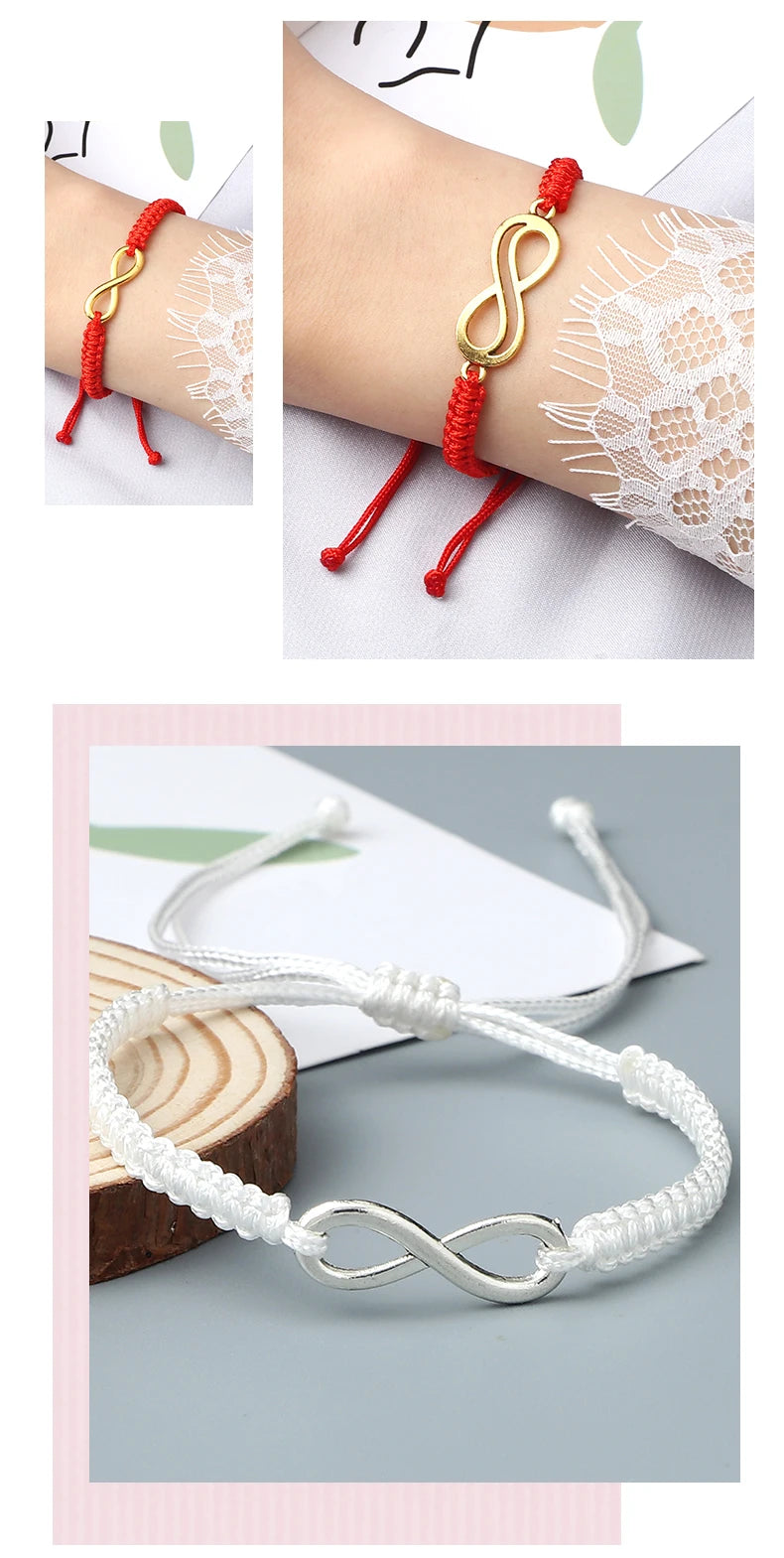 Bracciale Intrecciato Handmade – Simbolo Infinito Regolabile