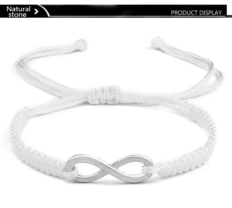 Bracciale Intrecciato Handmade con Charm Infinito – Regolabile