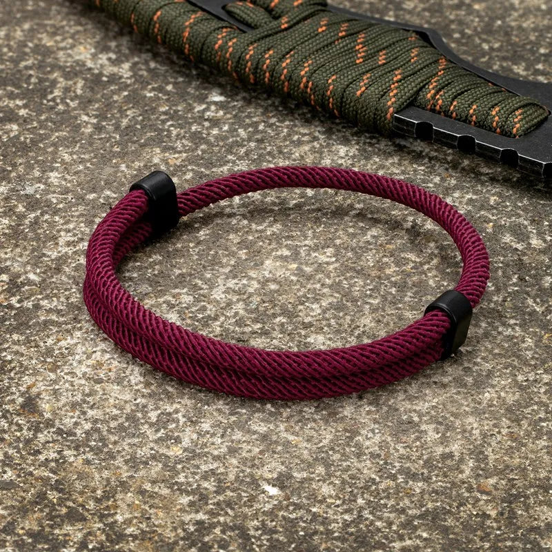 Bracciale di Coppia Rosso Minimal – Legame a Distanza