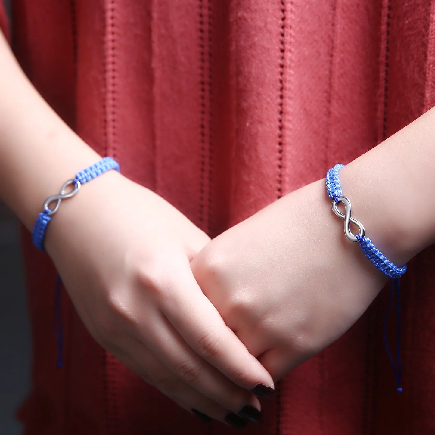 Set Bracciali Intrecciati 2 Pezzi – Infinity Love Handmade