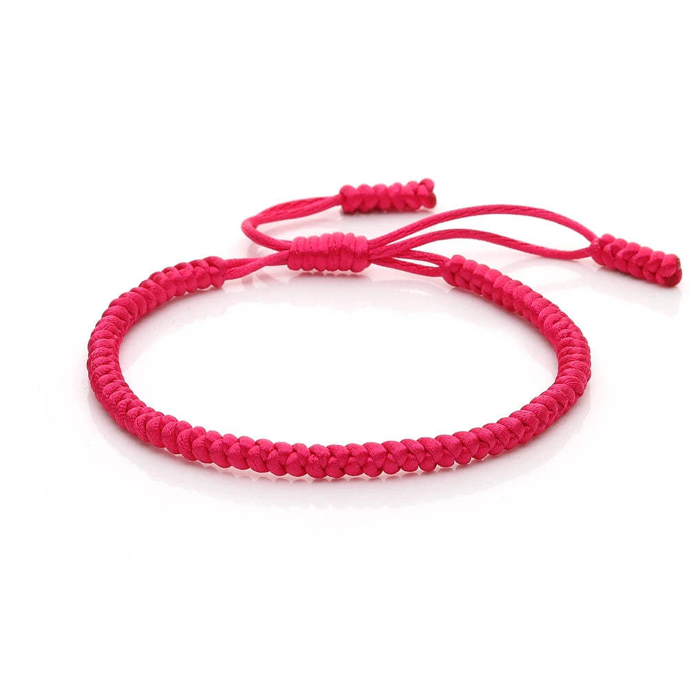 Bracciale Nodo Fortunato Multicolor – Intrecciato a Mano Regolabile