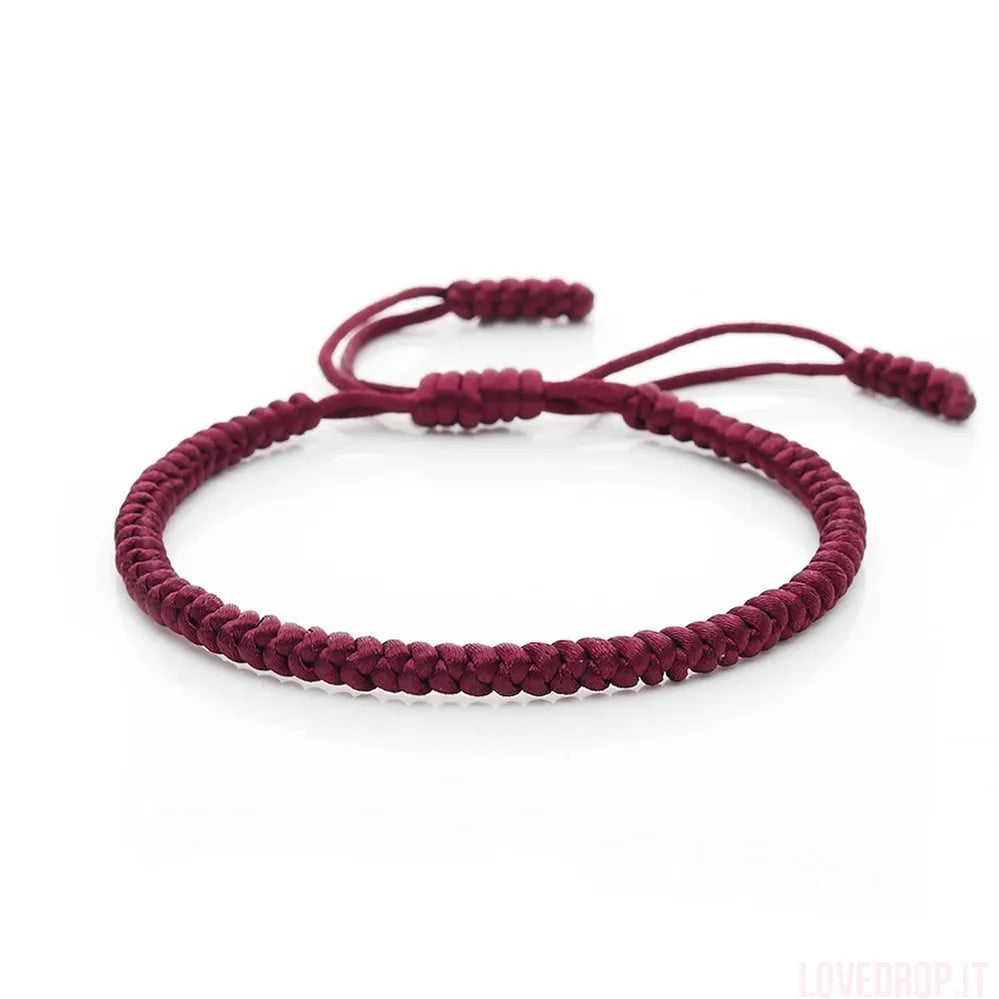 Bracciale Nodo Fortunato Multicolor – Intrecciato a Mano Regolabile