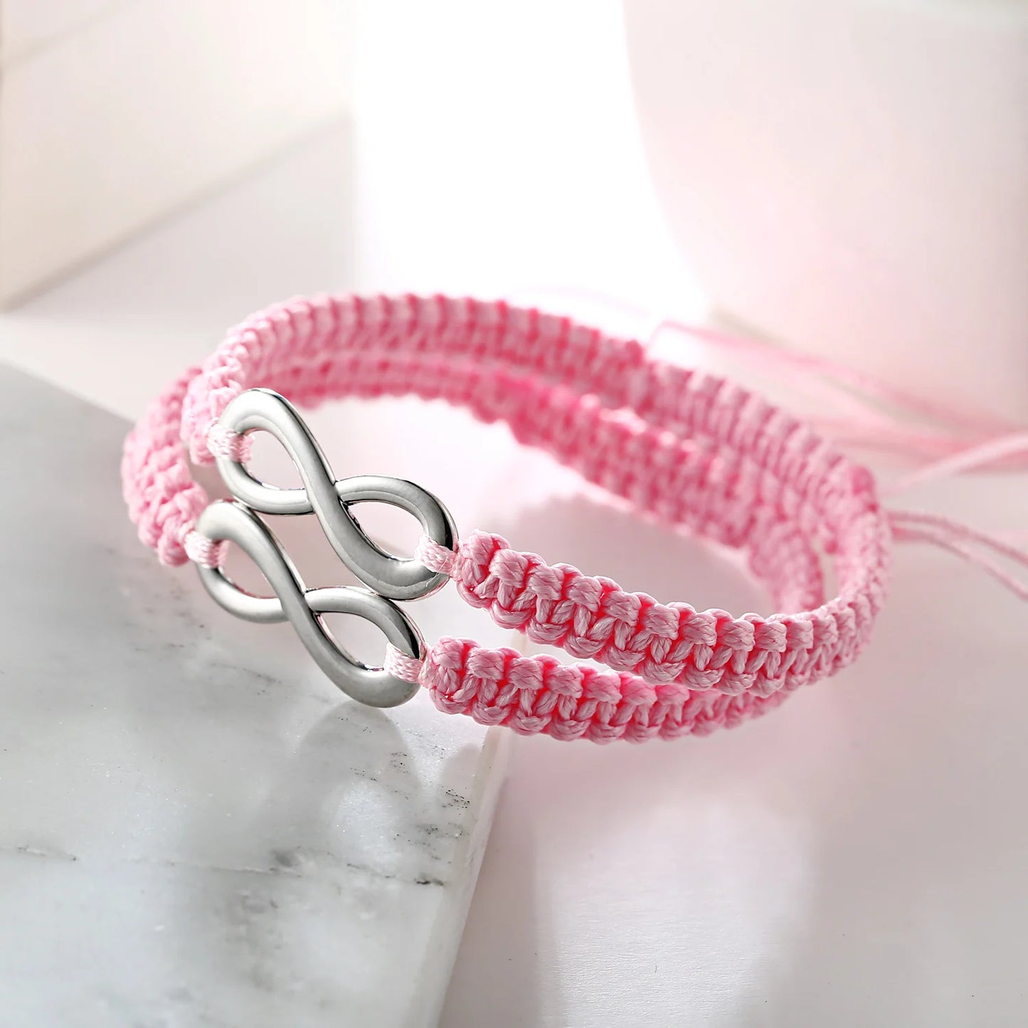 Set Bracciali Intrecciati 2 Pezzi – Infinity Love Handmade