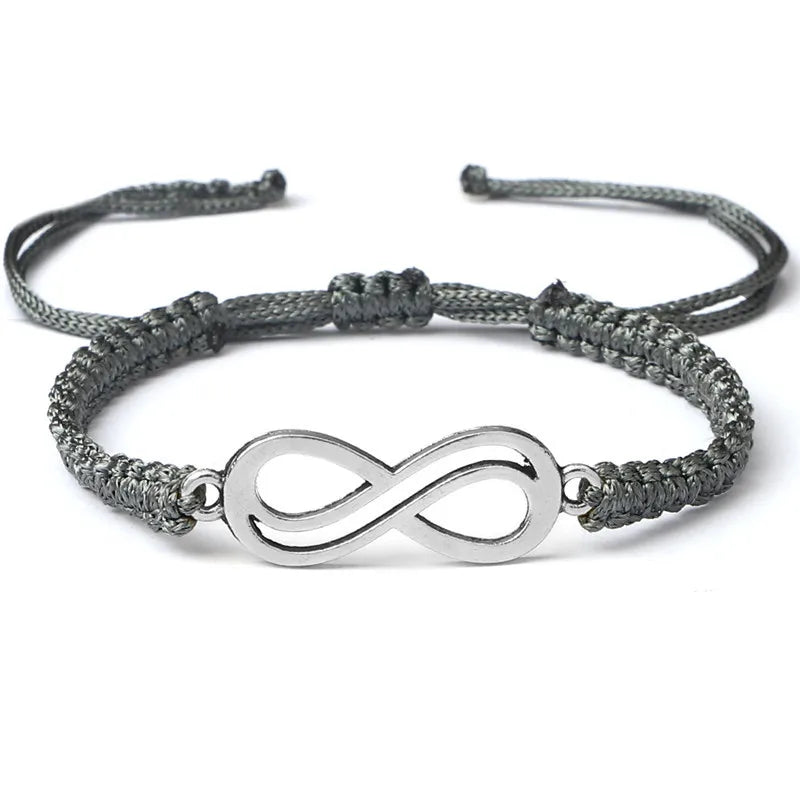 Bracciale Intrecciato Handmade – Simbolo Infinito Regolabile