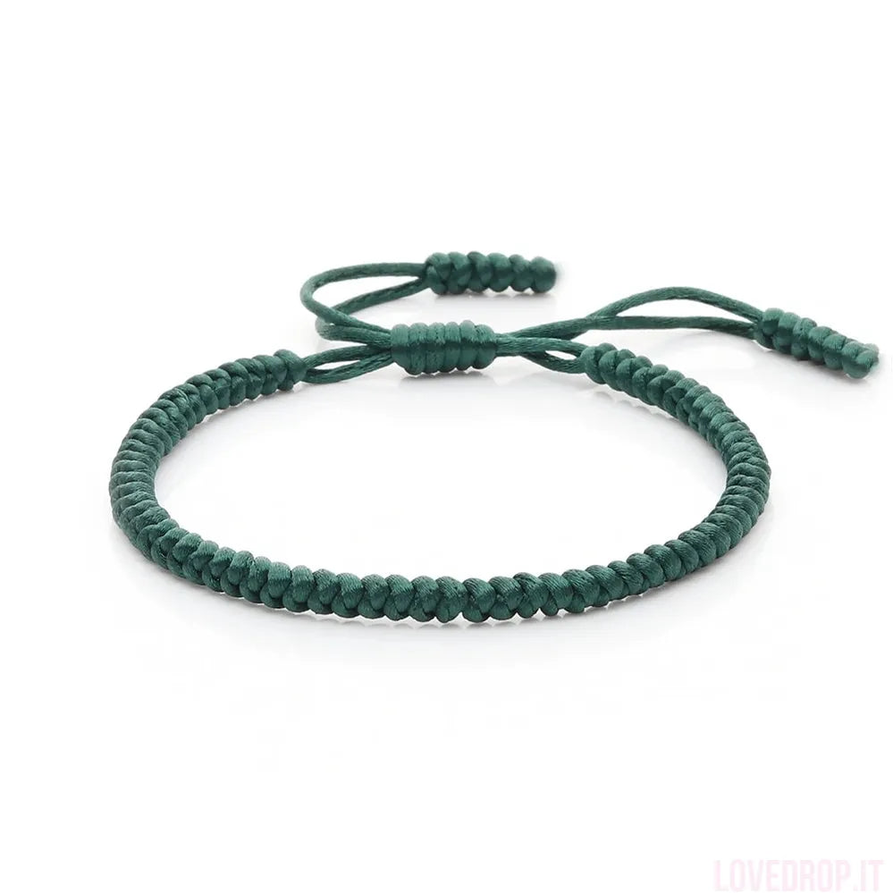 Bracciale Nodo Fortunato Multicolor – Intrecciato a Mano Regolabile