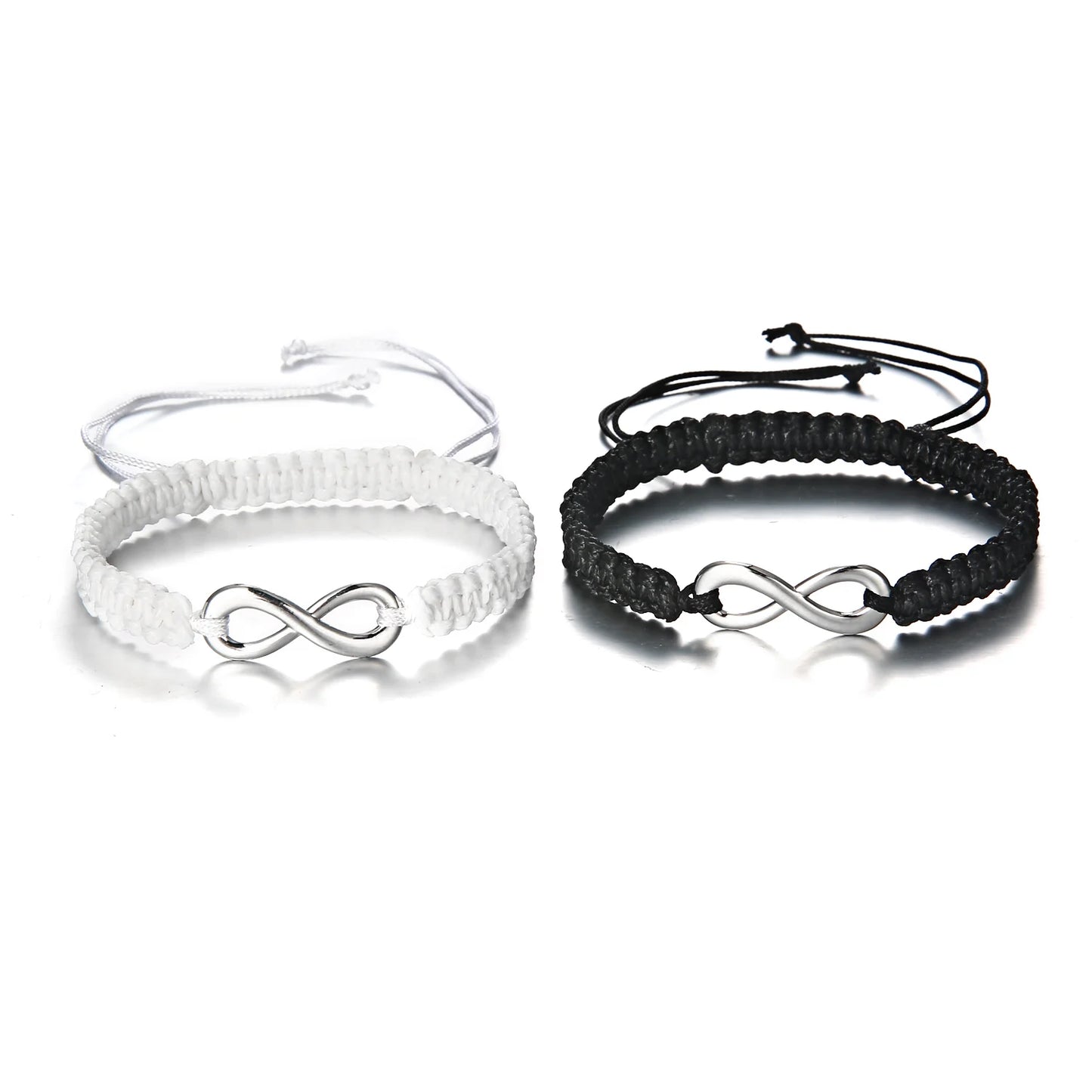 Set Bracciali Intrecciati 2 Pezzi – Infinity Love Handmade