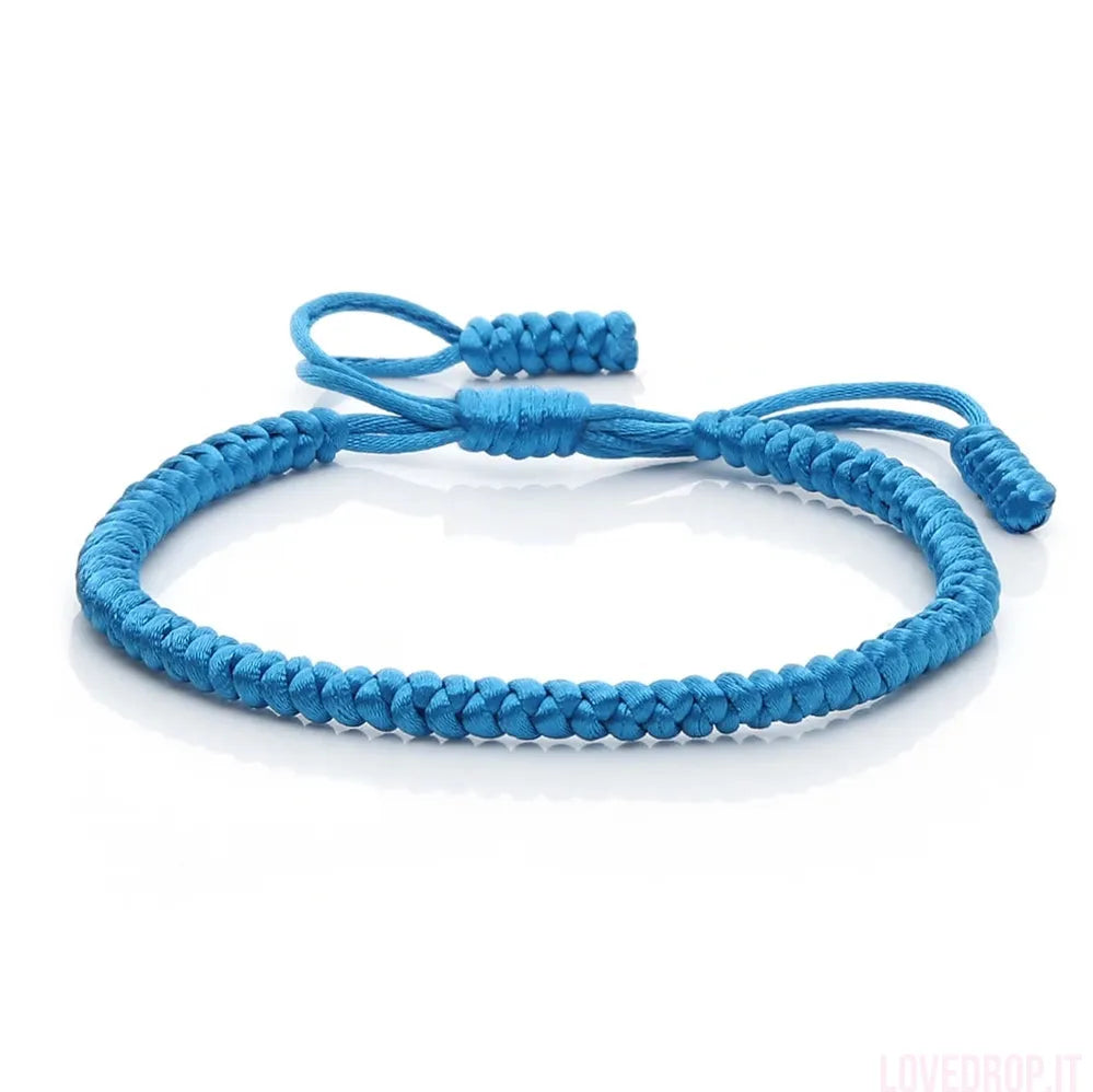 Bracciale Nodo Fortunato Multicolor – Intrecciato a Mano Regolabile