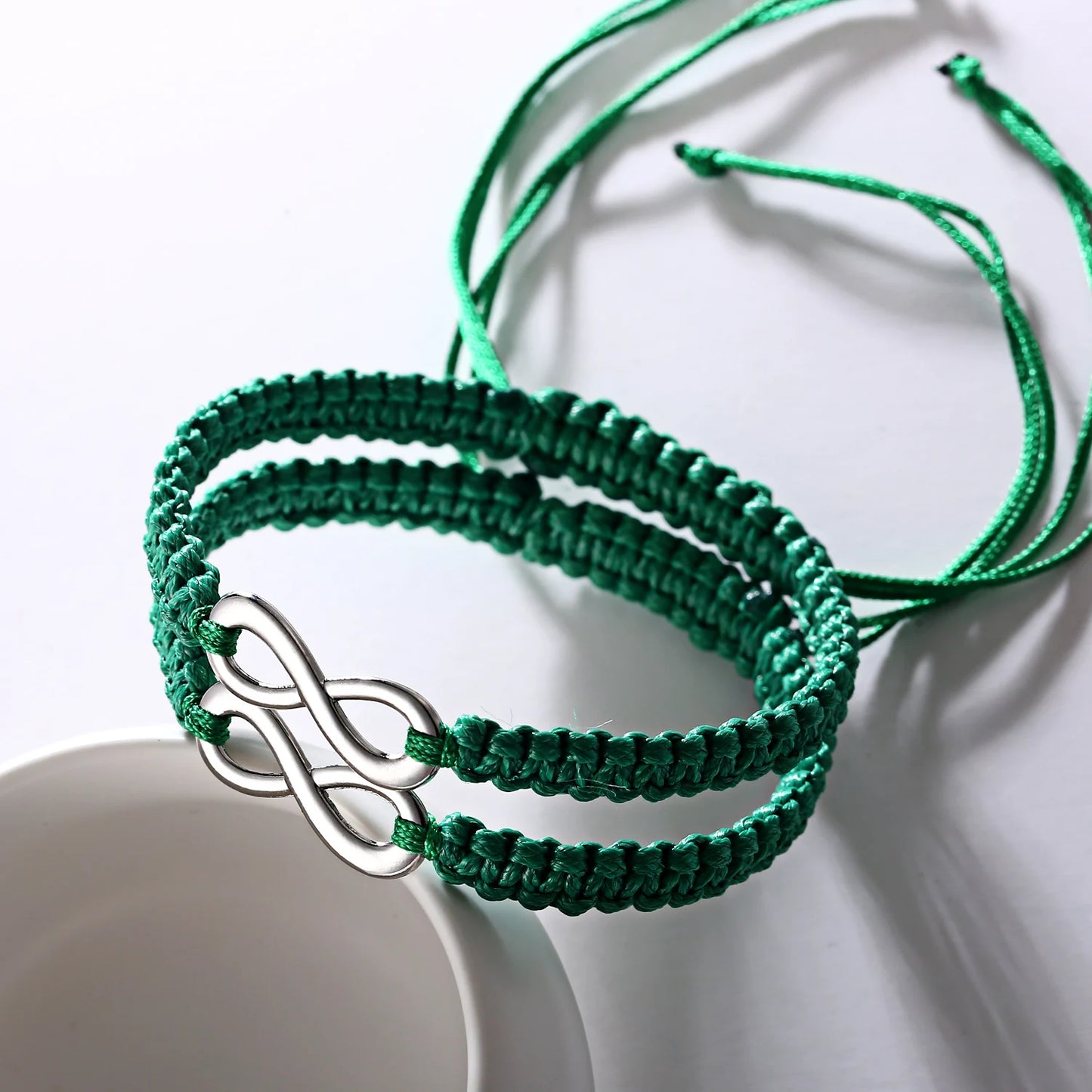 Set Bracciali Intrecciati 2 Pezzi – Infinity Love Handmade