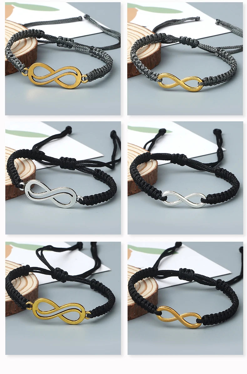 Bracciale Intrecciato Handmade – Simbolo Infinito Regolabile