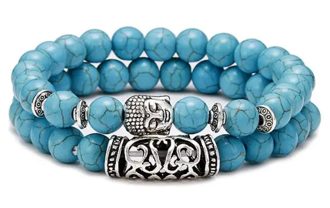 Bracciale di Coppia Distanza – Lava & Occhio di Tigre