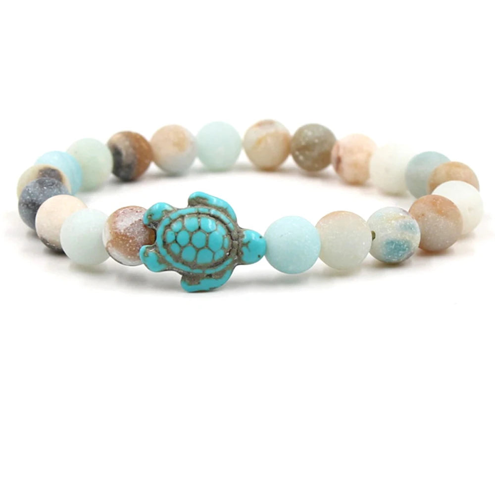 Bracciale Sea Turtle in Pietra Naturale – Beach Edition