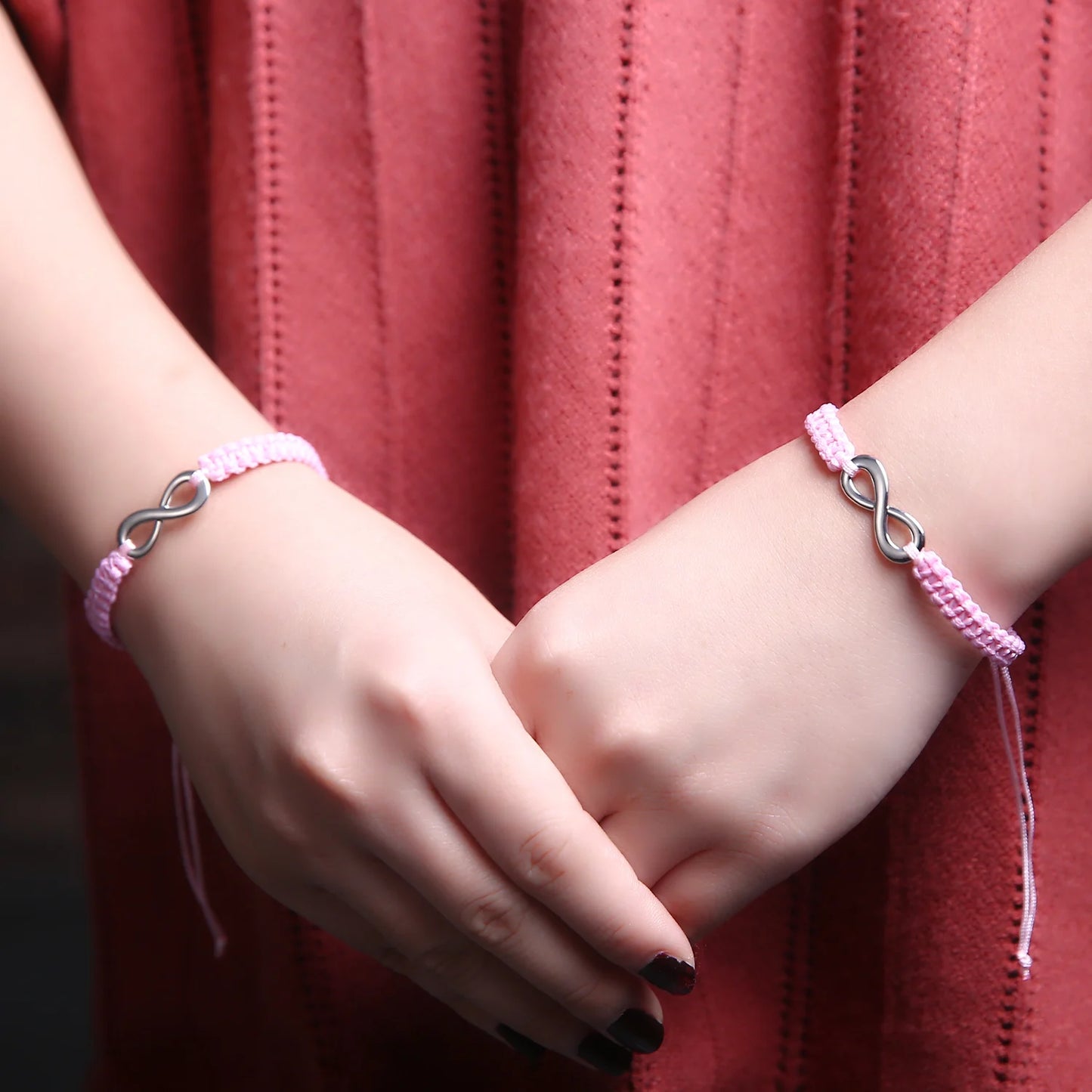 Set Bracciali Intrecciati 2 Pezzi – Infinity Love Handmade