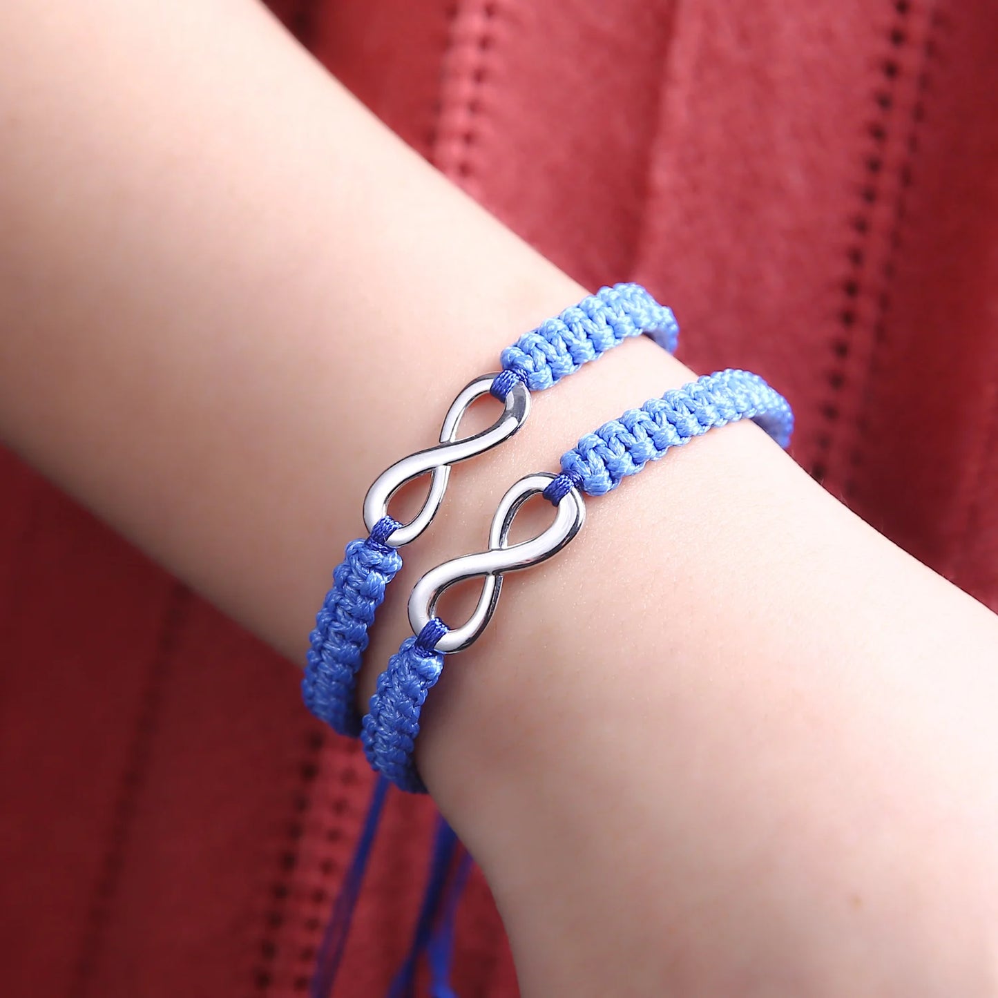 Set Bracciali Intrecciati 2 Pezzi – Infinity Love Handmade