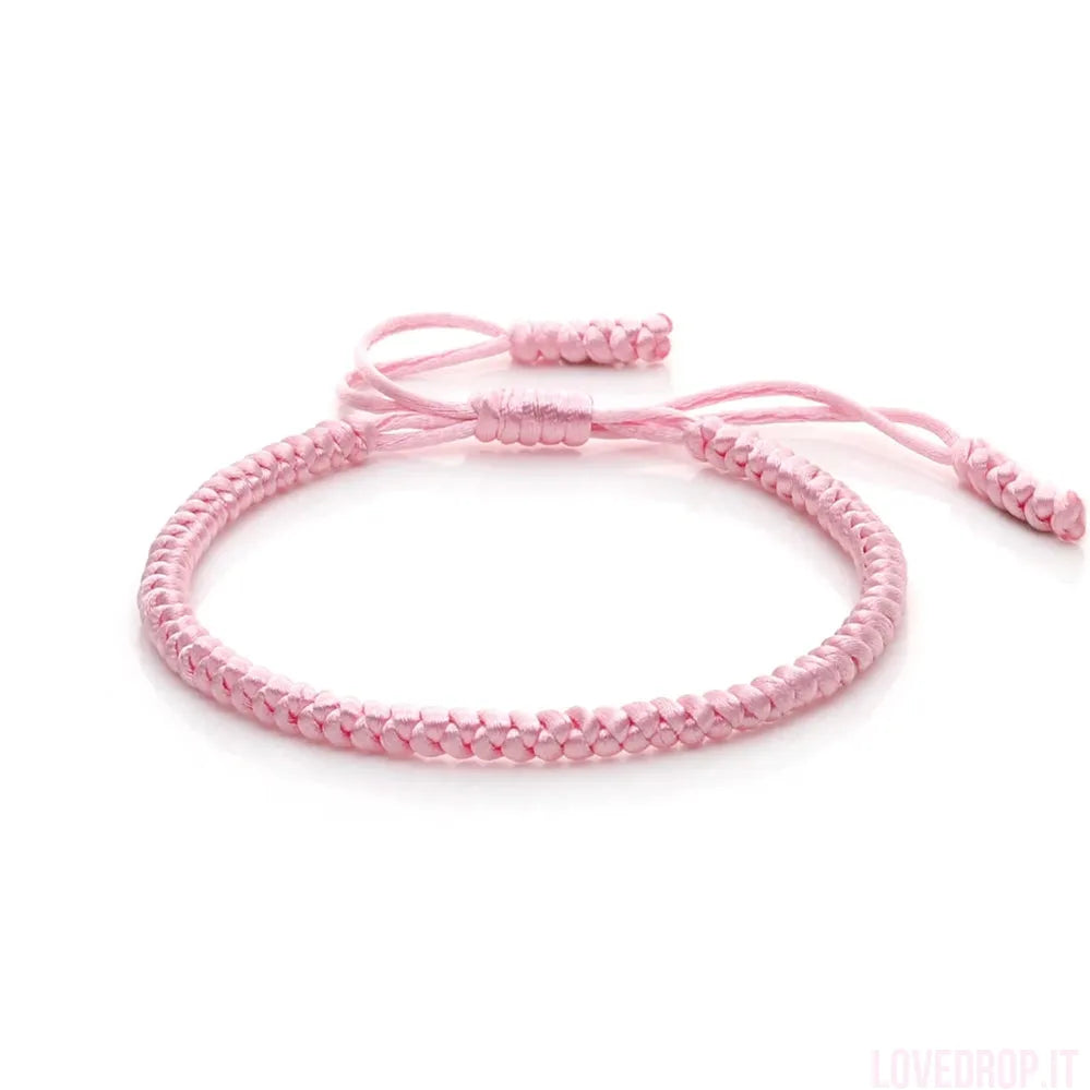 Bracciale Nodo Fortunato Multicolor – Intrecciato a Mano Regolabile