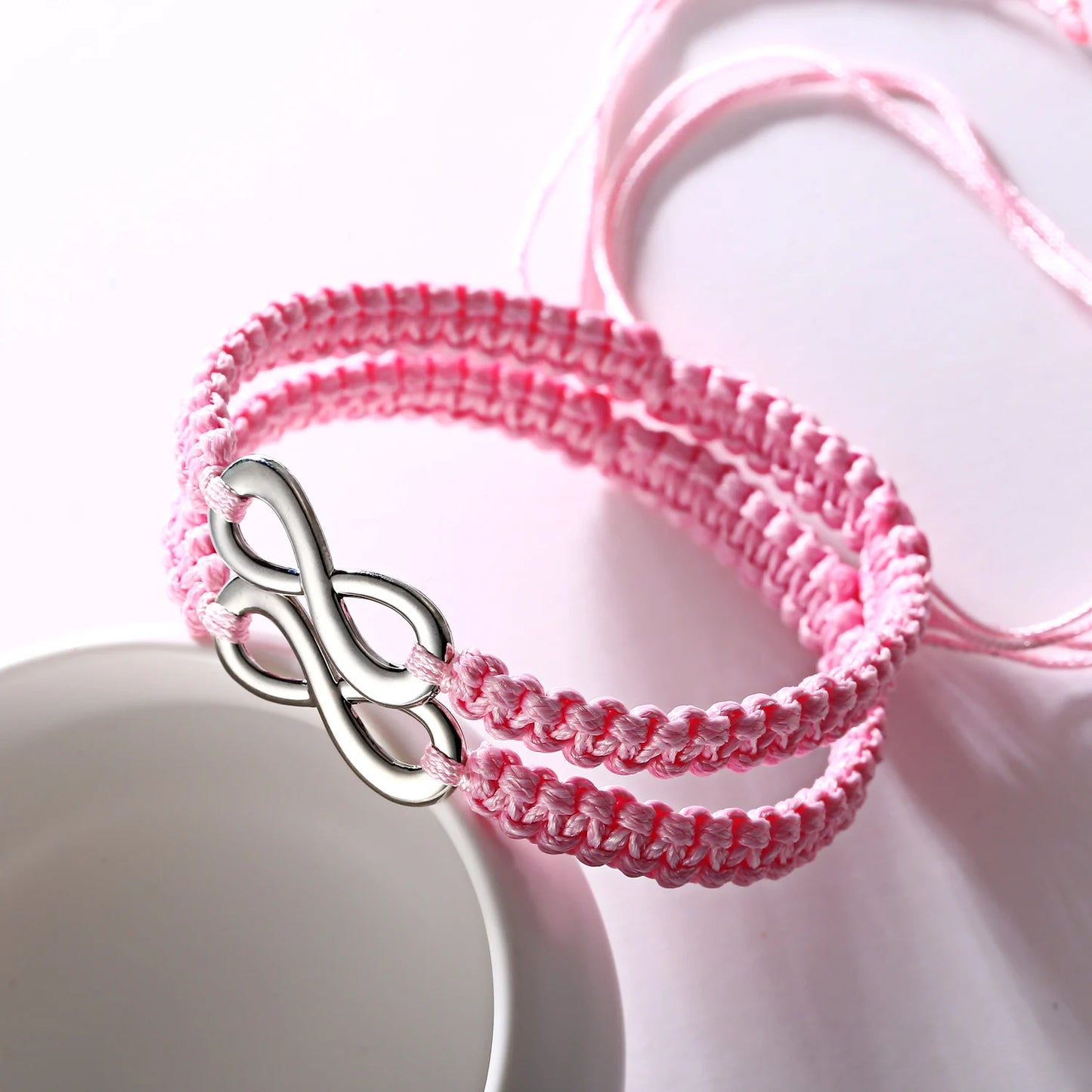 Set Bracciali Intrecciati 2 Pezzi – Infinity Love Handmade