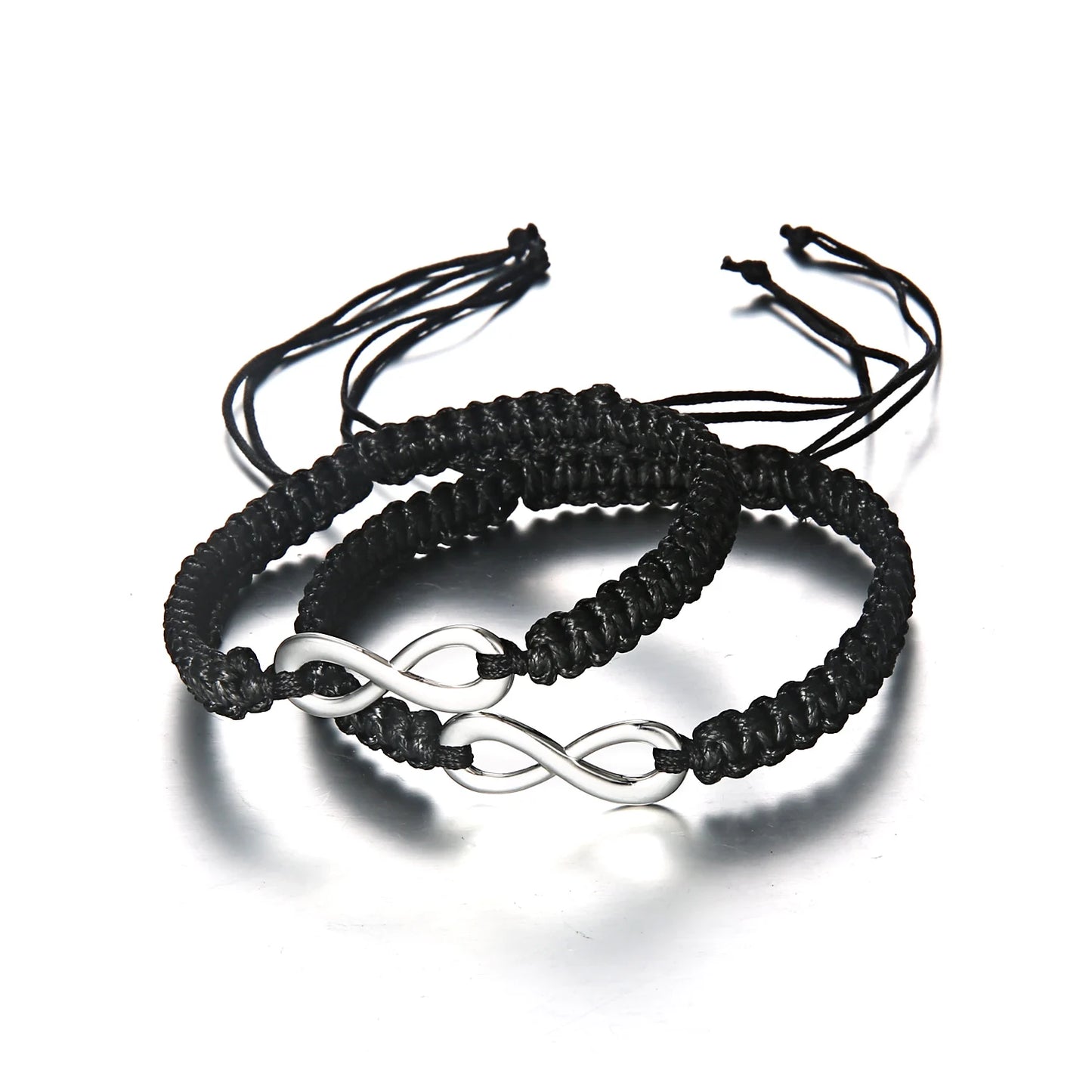 Set Bracciali Intrecciati 2 Pezzi – Infinity Love Handmade