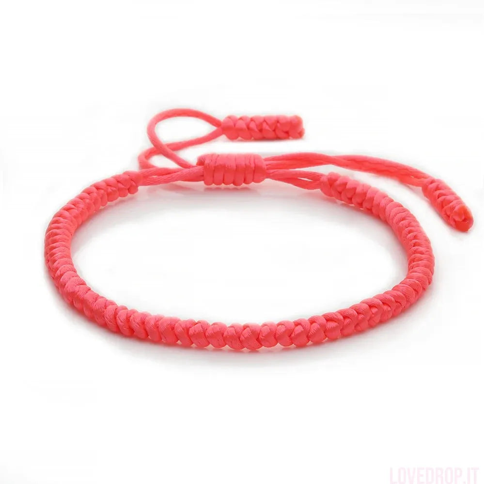 Bracciale Nodo Fortunato Multicolor – Intrecciato a Mano Regolabile
