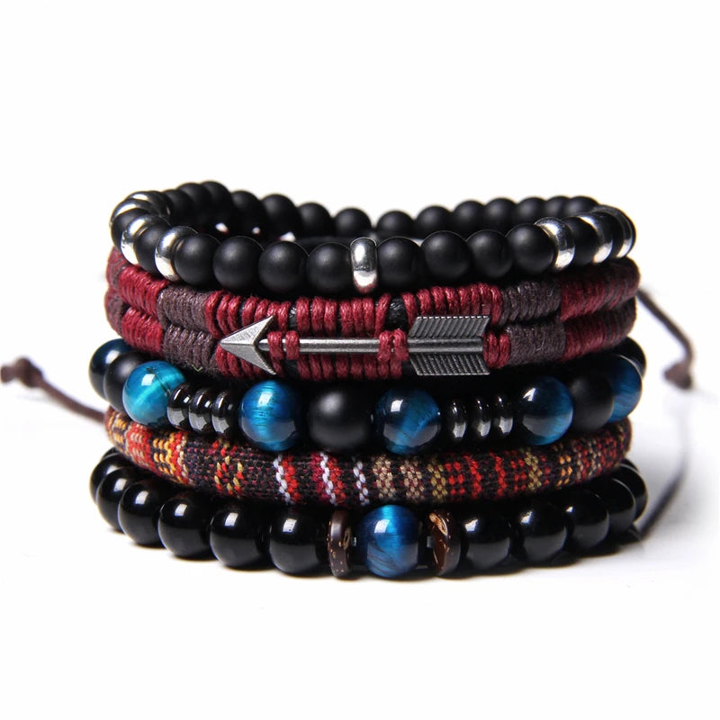 Set Bracciali Uomo – Pietra Vulcanica & Energy Protection