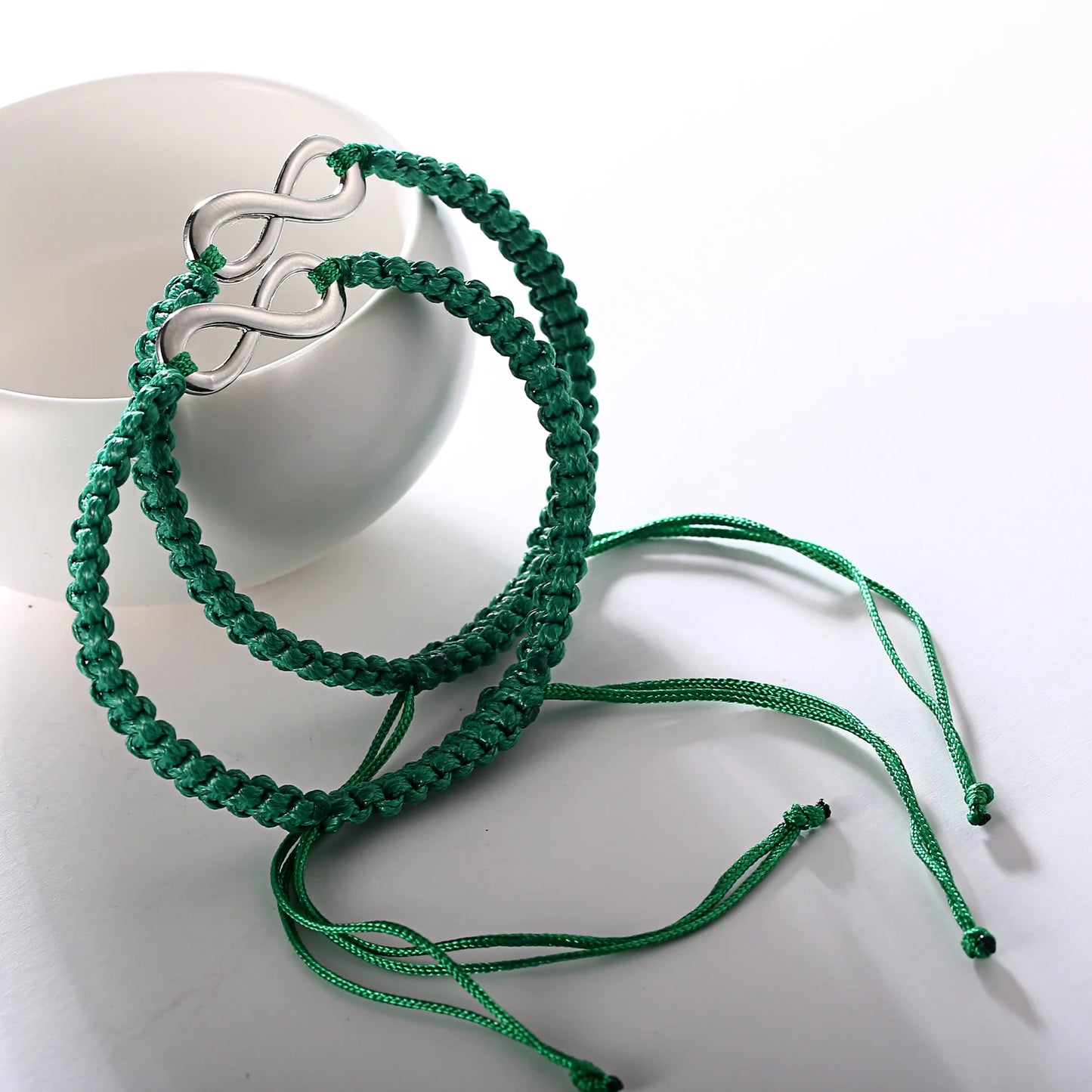 Set Bracciali Intrecciati 2 Pezzi – Infinity Love Handmade