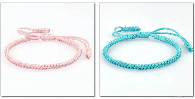 Bracciale Nodo Fortunato Multicolor – Intrecciato a Mano Regolabile