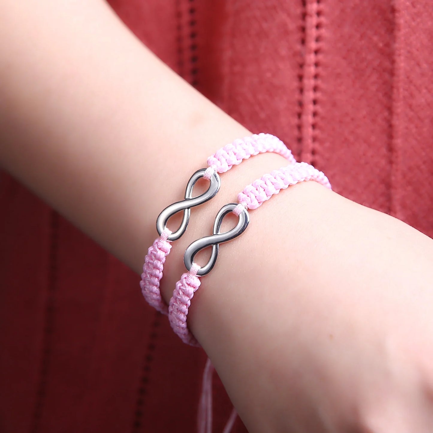 Set Bracciali Intrecciati 2 Pezzi – Infinity Love Handmade