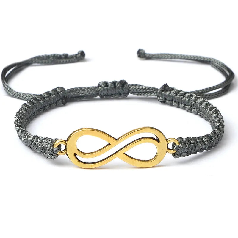 Bracciale Intrecciato Handmade – Simbolo Infinito Regolabile