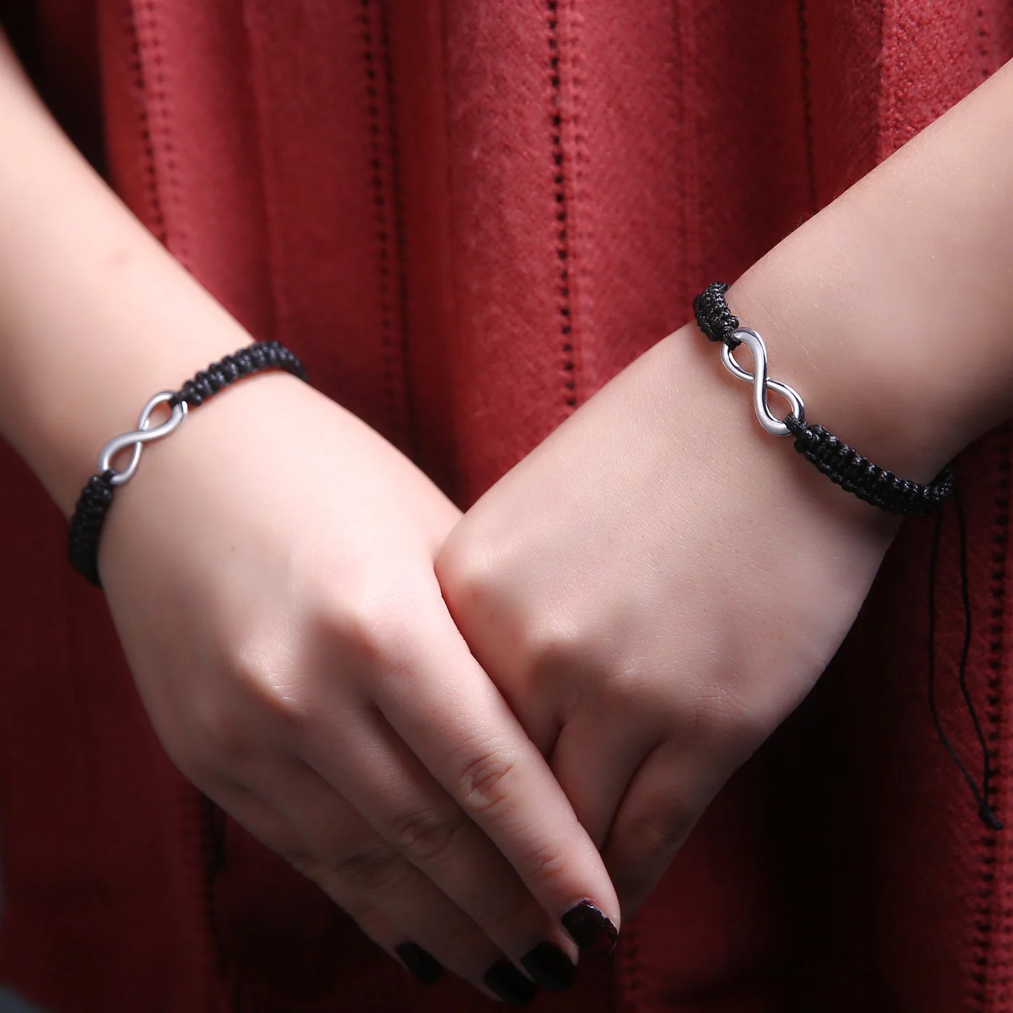 Set Bracciali Intrecciati 2 Pezzi – Infinity Love Handmade